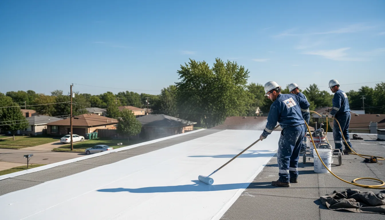Commercial roof coating in Belmont, MS near me